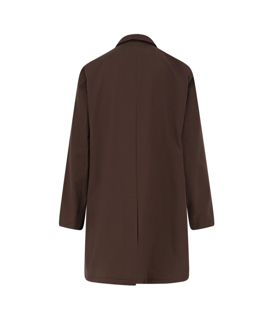 LORO PIANA Коричневое полиамидовое пальто, фото 2