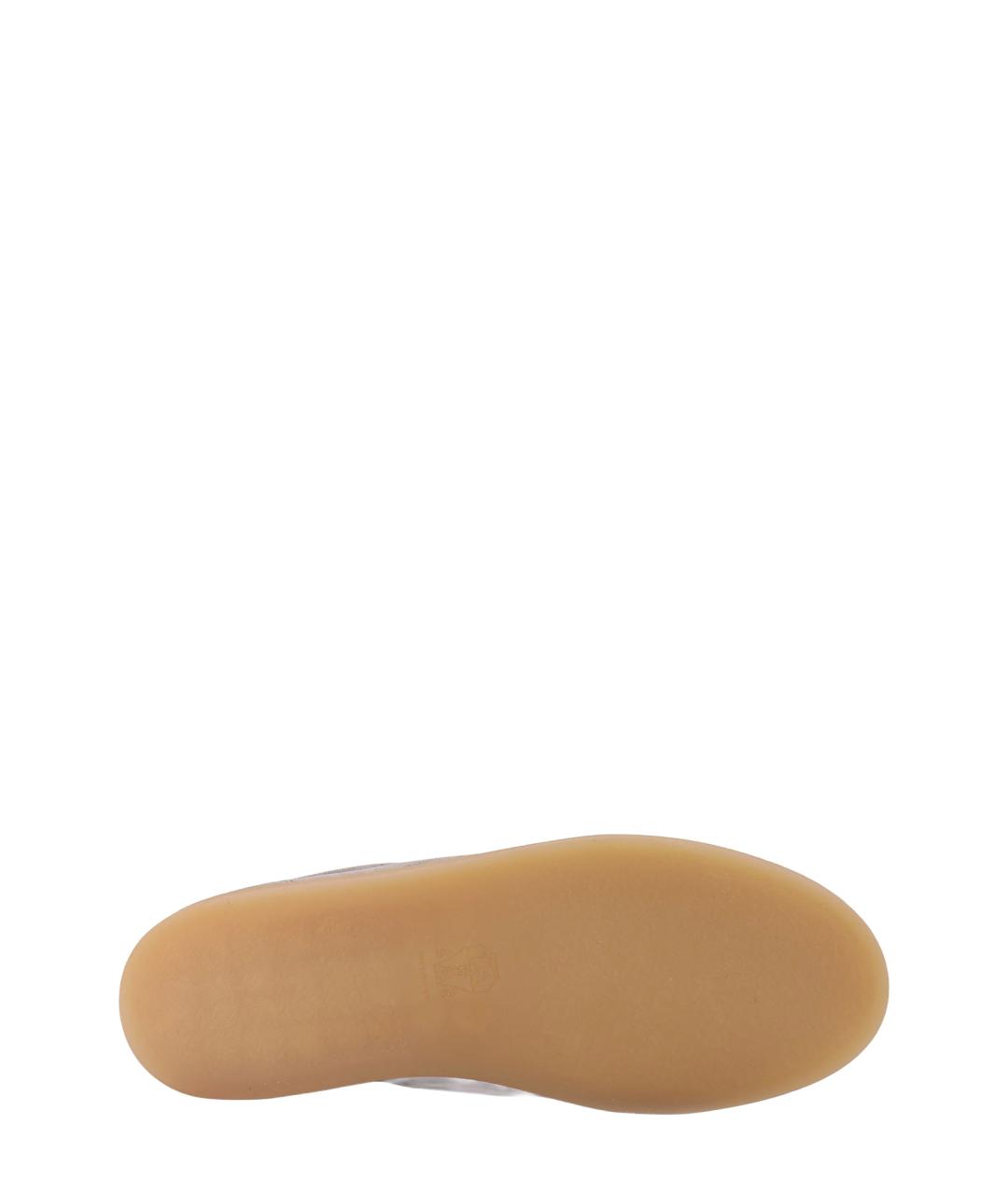 BRUNELLO CUCINELLI Серые замшевые низкие кроссовки / кеды, фото 4