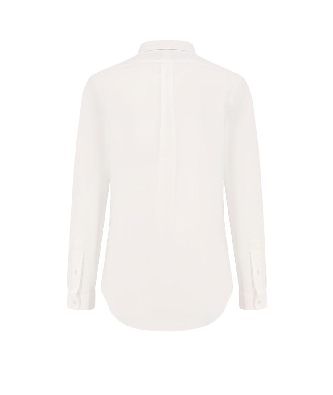 POLO RALPH LAUREN Белая хлопковая кэжуал рубашка, фото 2