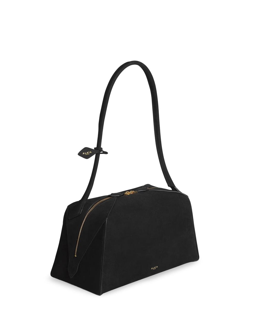 ALAIA Черная кожаная сумка через плечо, фото 3