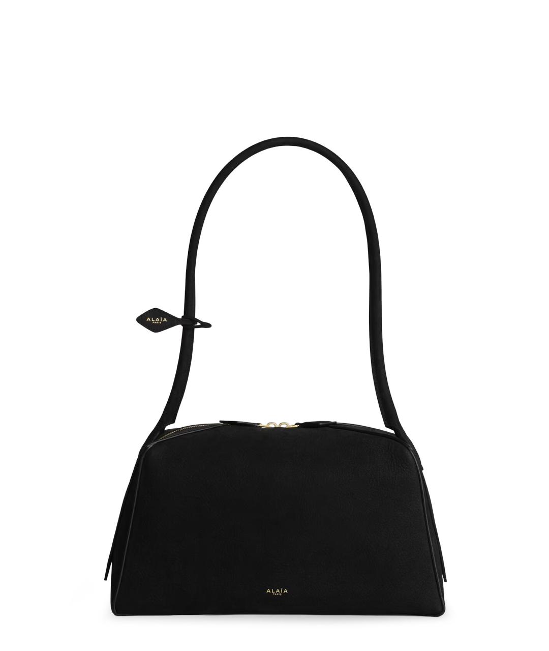 ALAIA Черная кожаная сумка через плечо, фото 1