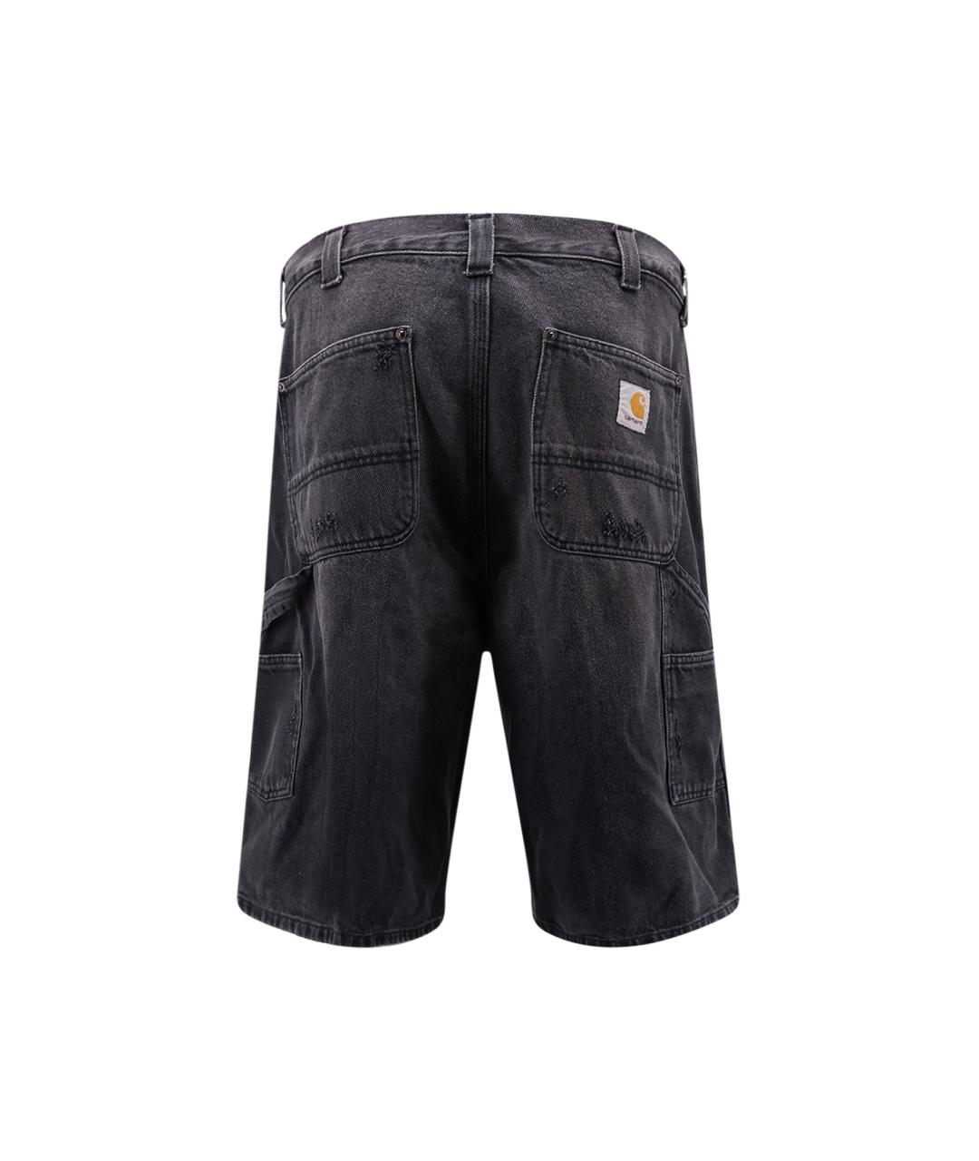 CARHARTT WIP Черные хлопковые шорты, фото 2