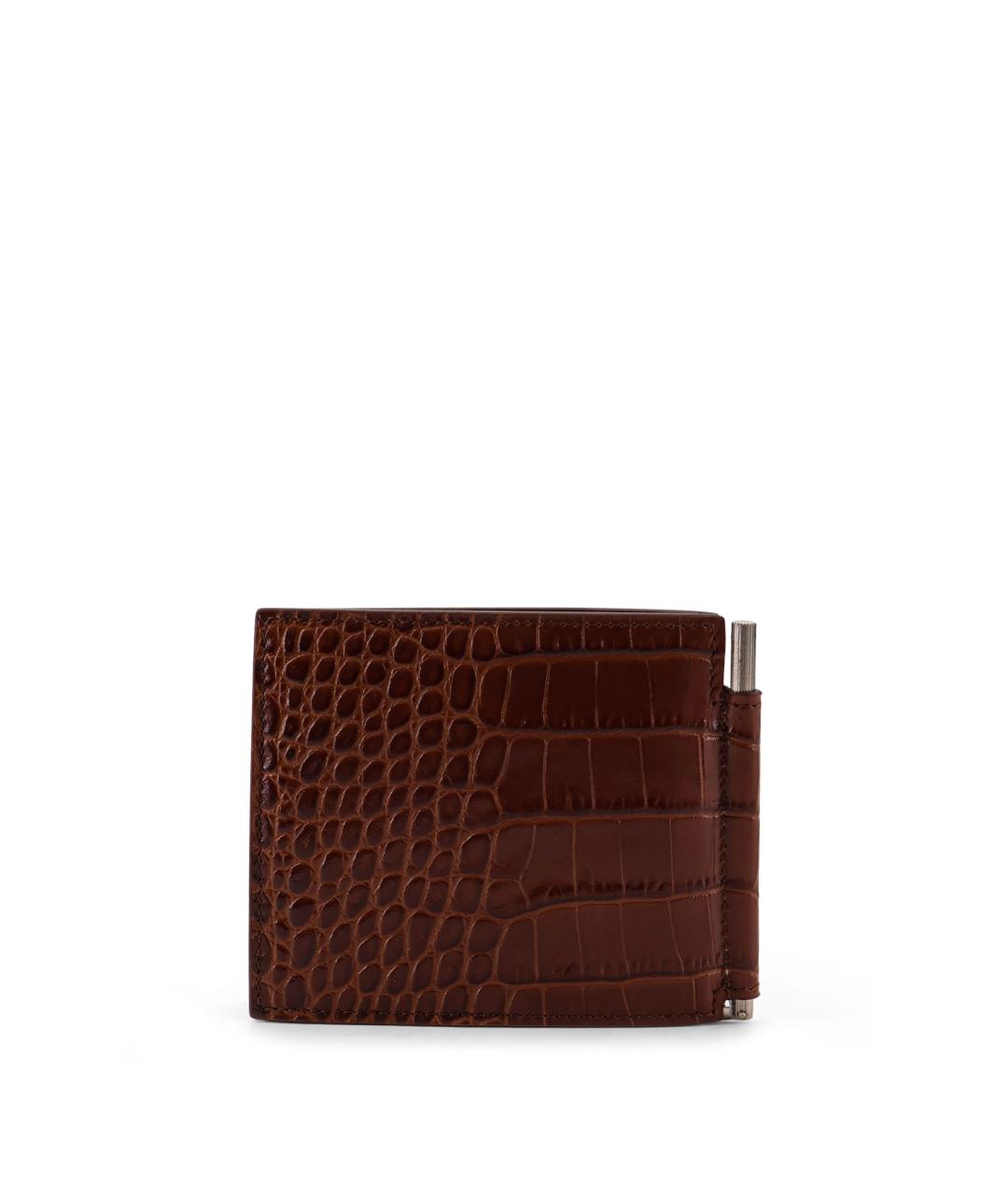 TOM FORD Коричневый кожаный кошелек, фото 2