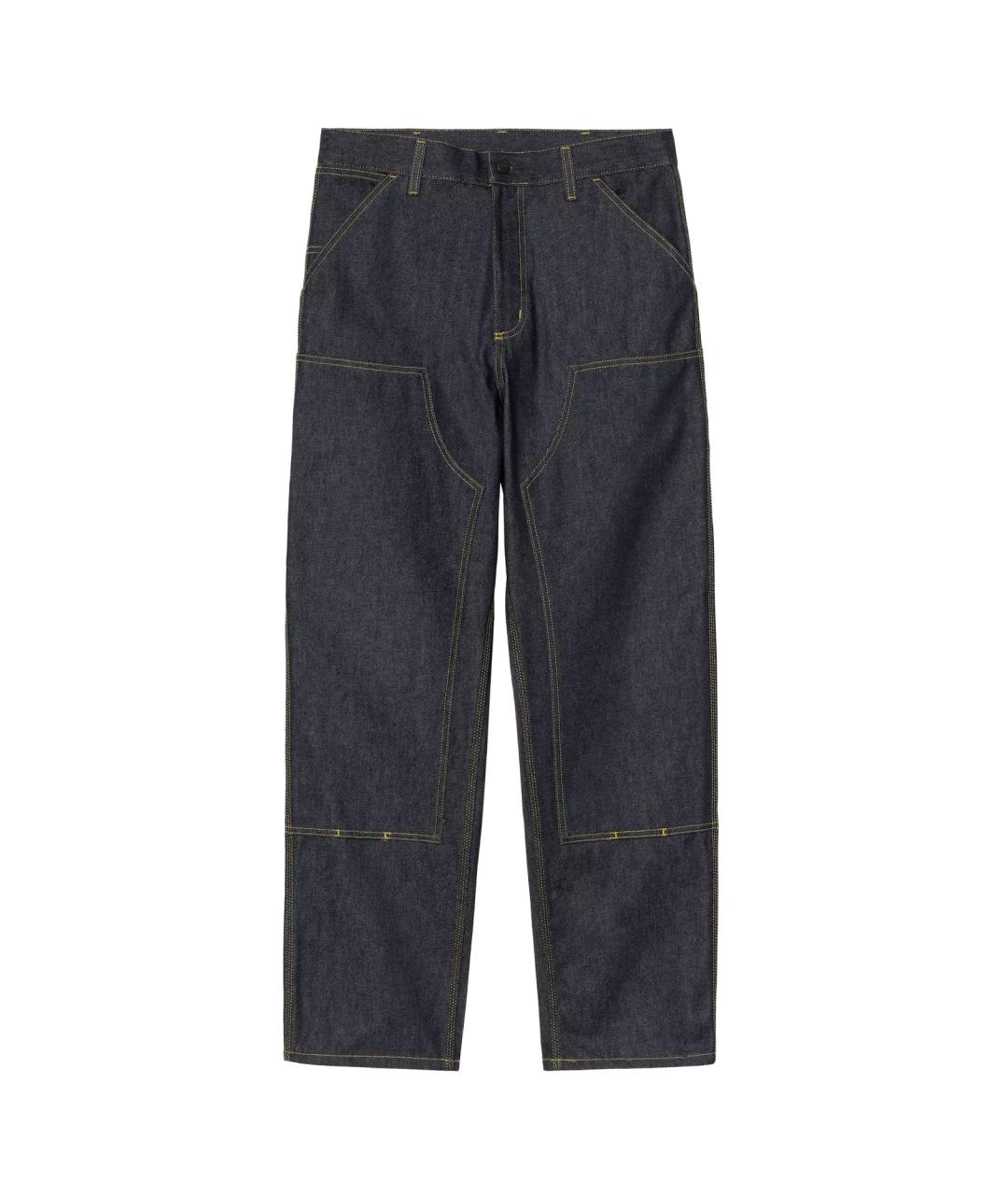 CARHARTT WIP Темно-синие хлопковые прямые джинсы, фото 1