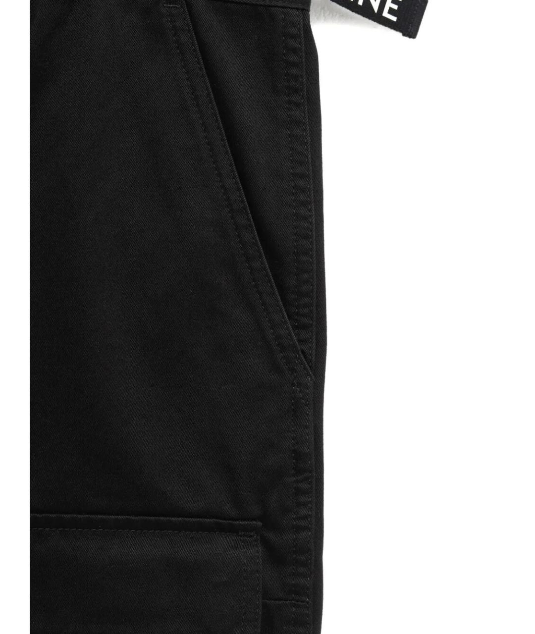 CELINE Черные хлопковые шорты, фото 2