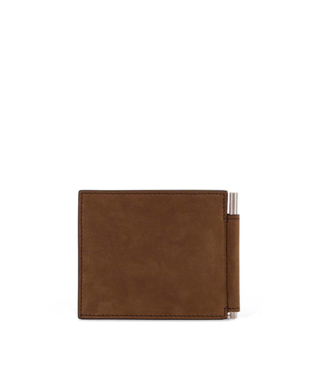 TOM FORD Коричневый кожаный кошелек, фото 2