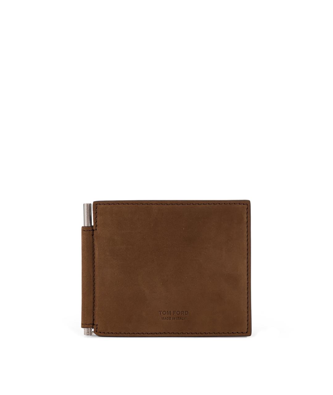 TOM FORD Коричневый кожаный кошелек, фото 1