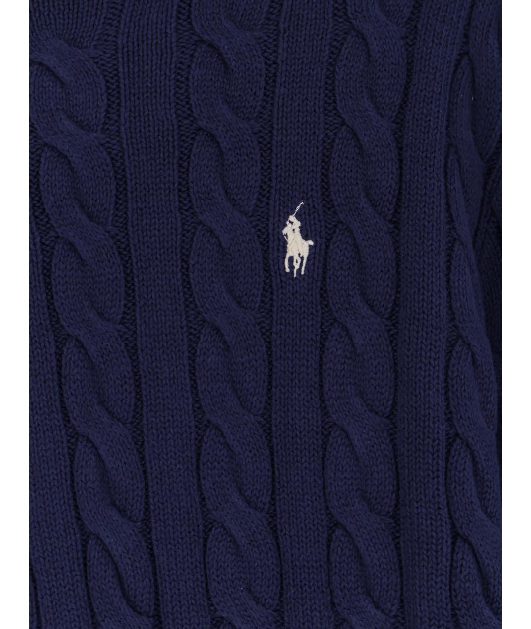 POLO RALPH LAUREN Синий хлопковый джемпер / свитер, фото 3