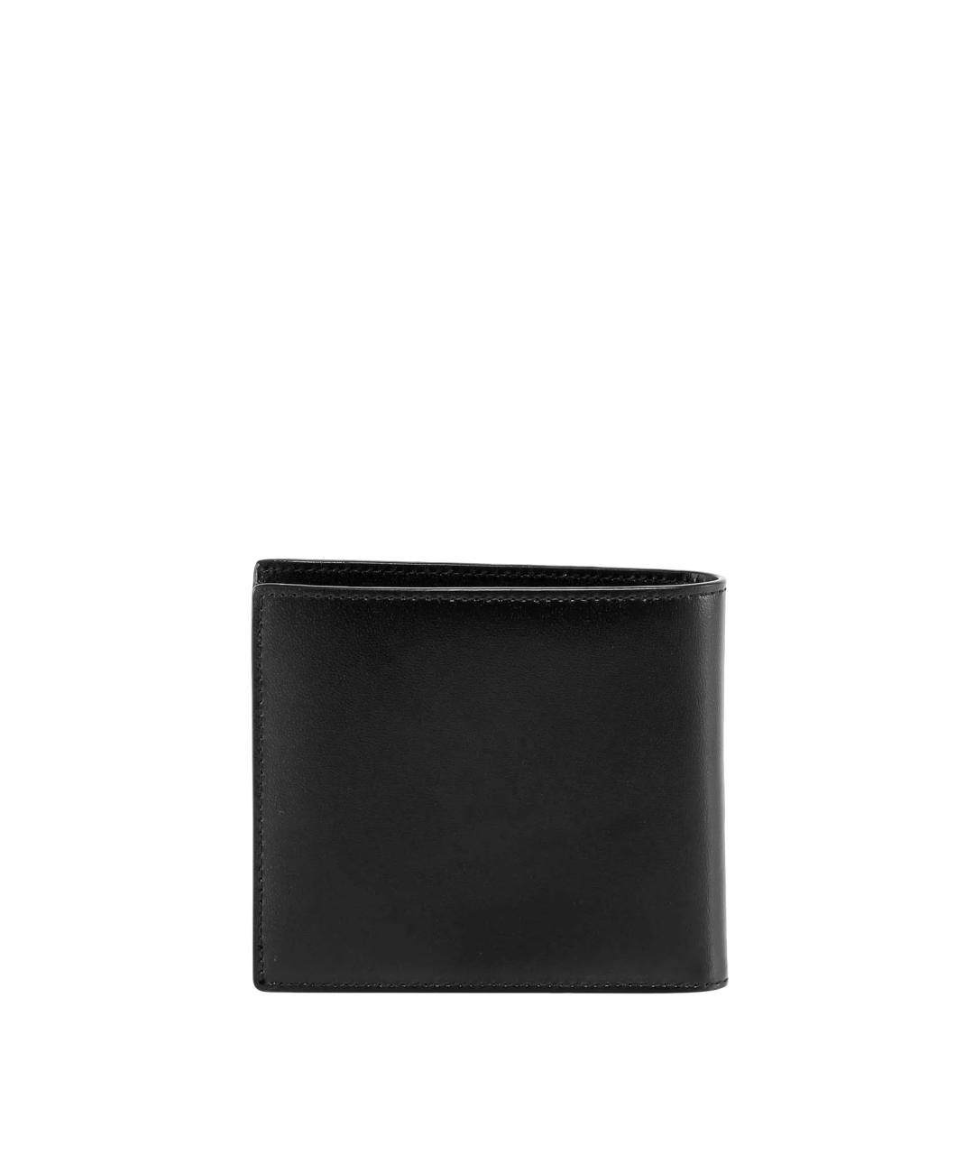 SAINT LAURENT Черный кожаный кошелек, фото 2