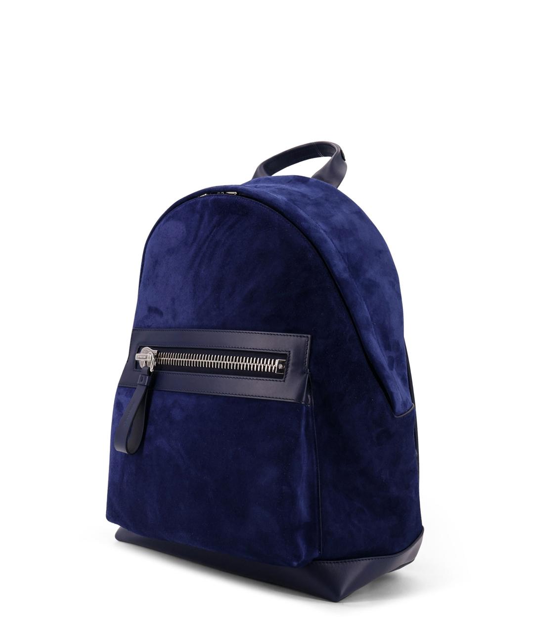 TOM FORD Синий замшевый рюкзак, фото 3