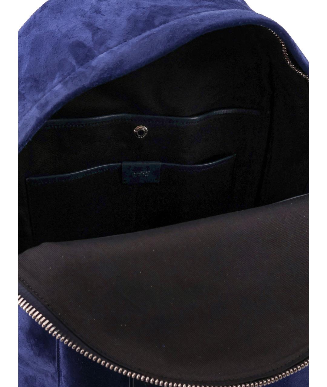 TOM FORD Синий замшевый рюкзак, фото 4