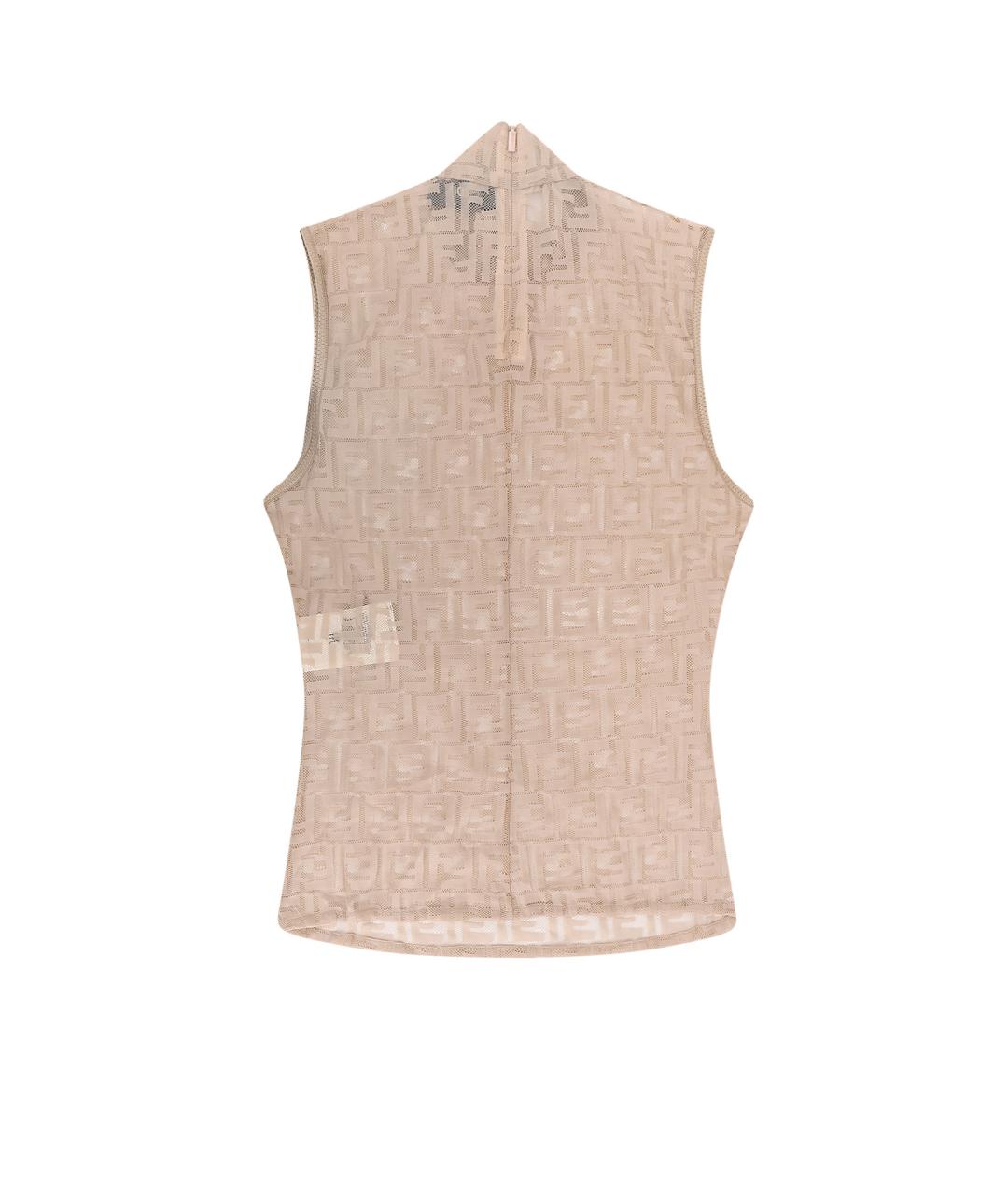 FENDI Бежевая майка, фото 2