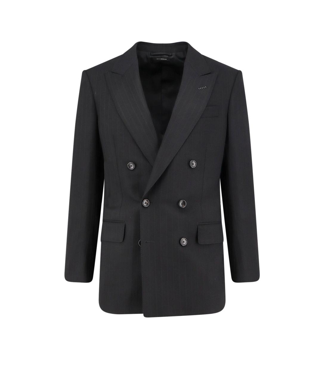 TOM FORD Черный шерстяной пиджак, фото 1