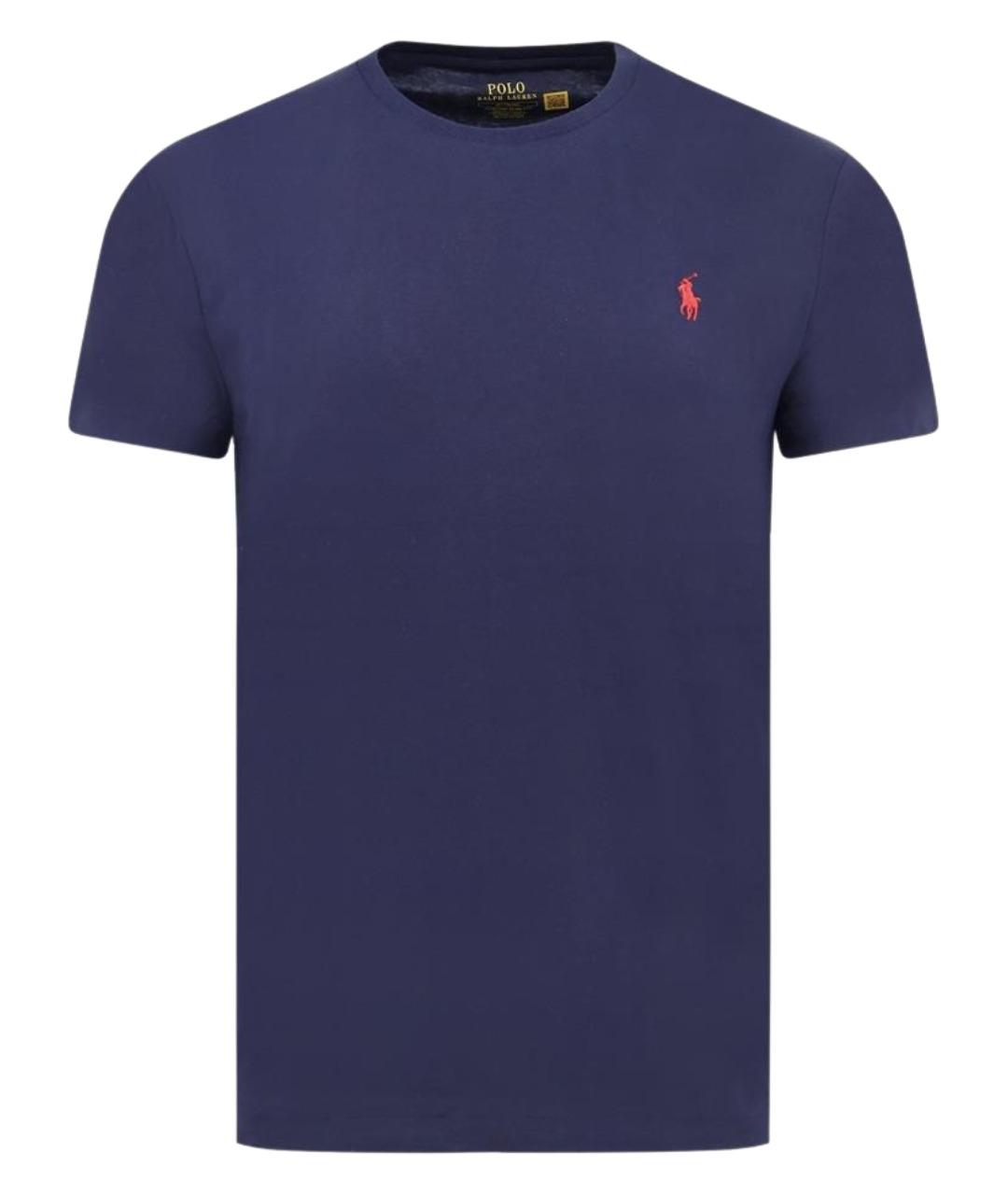 POLO RALPH LAUREN Синяя хлопковая футболка, фото 1