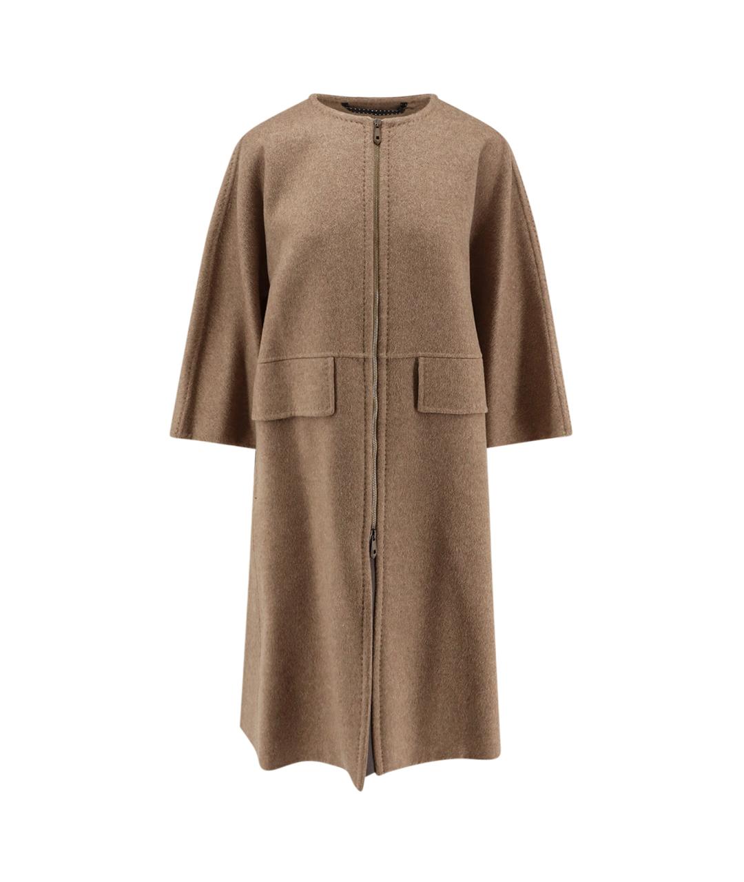 MAX MARA Бежевое кашемировое пальто, фото 1