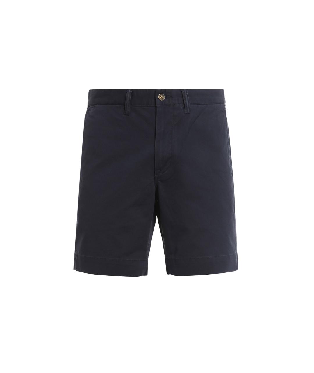 POLO RALPH LAUREN Темно-синие хлопко-эластановые шорты, фото 1