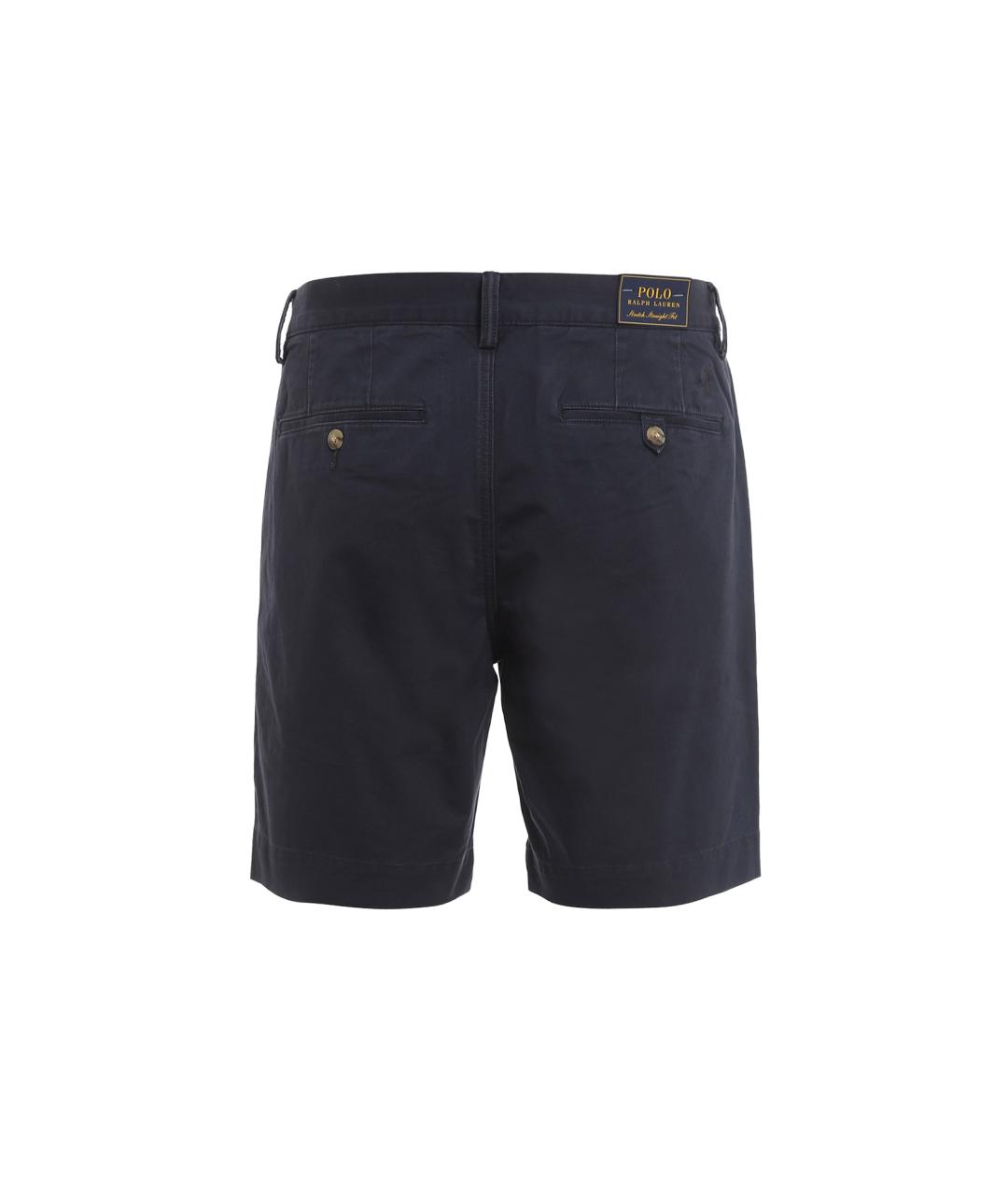 POLO RALPH LAUREN Темно-синие хлопко-эластановые шорты, фото 2
