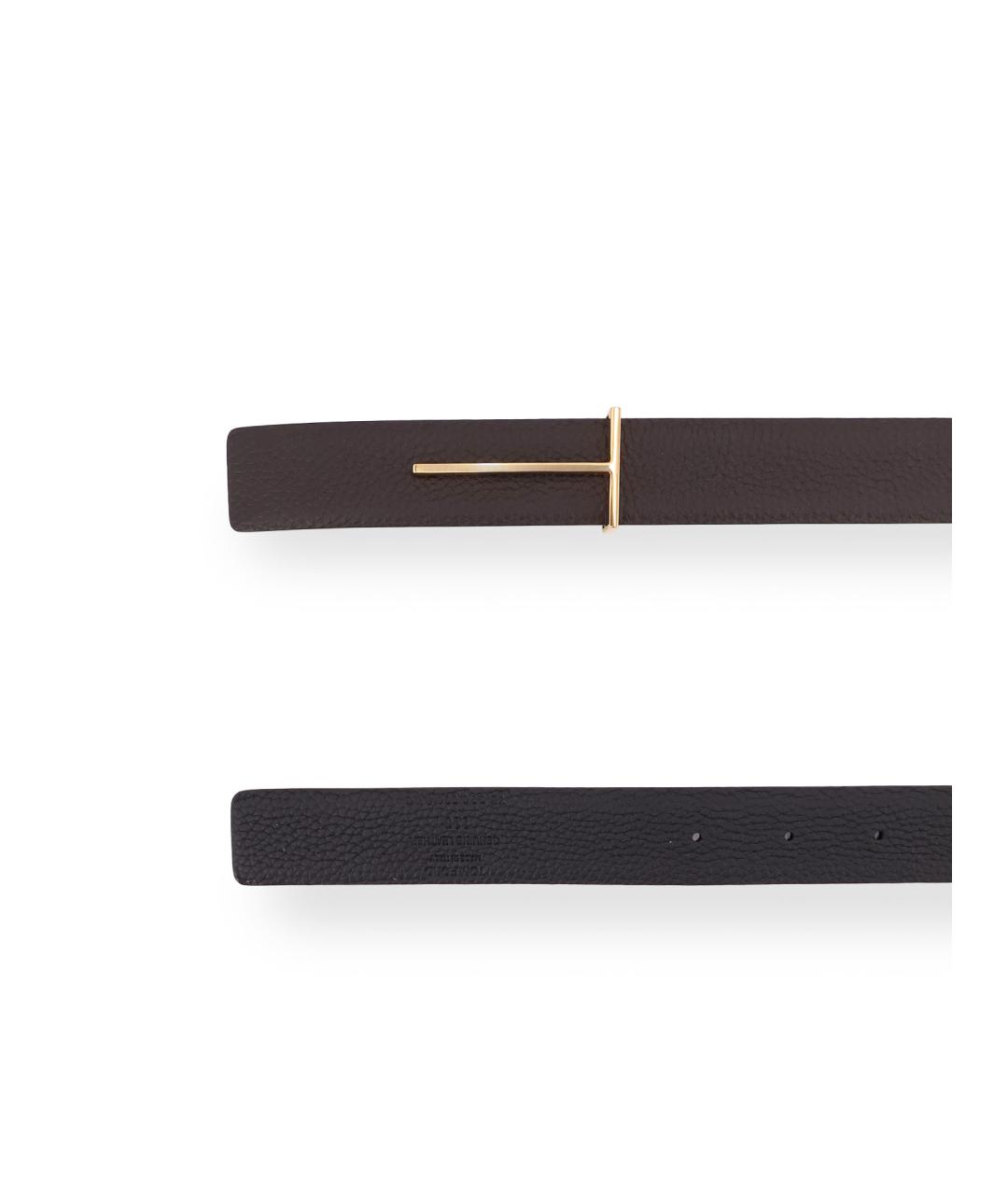 TOM FORD Коричневый кожаный ремень, фото 2