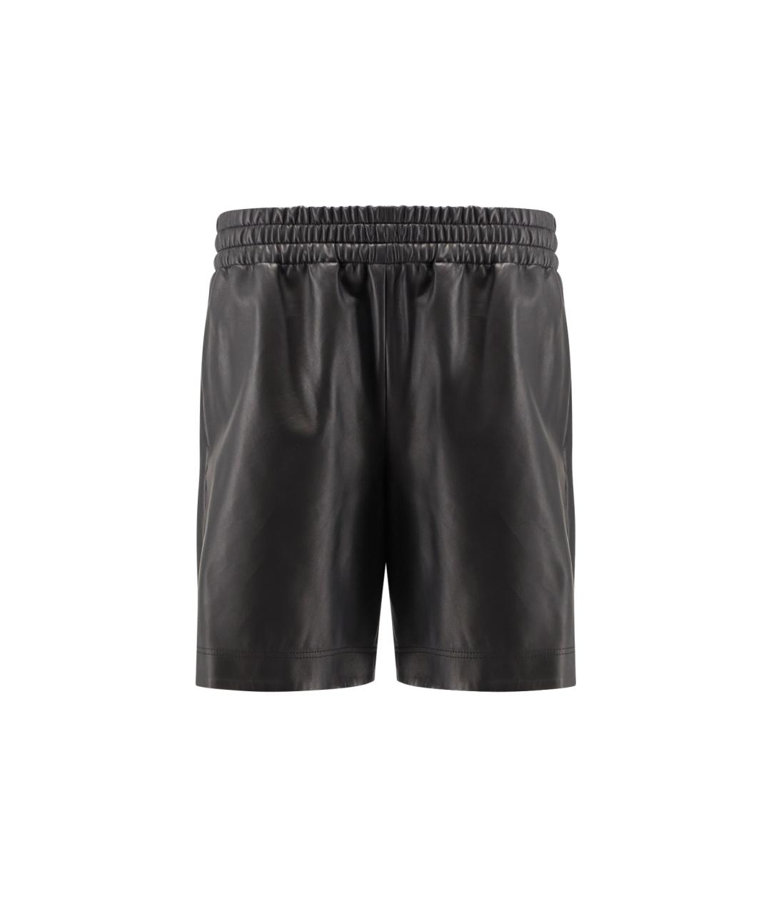 GUCCI Черные кожаные шорты, фото 1