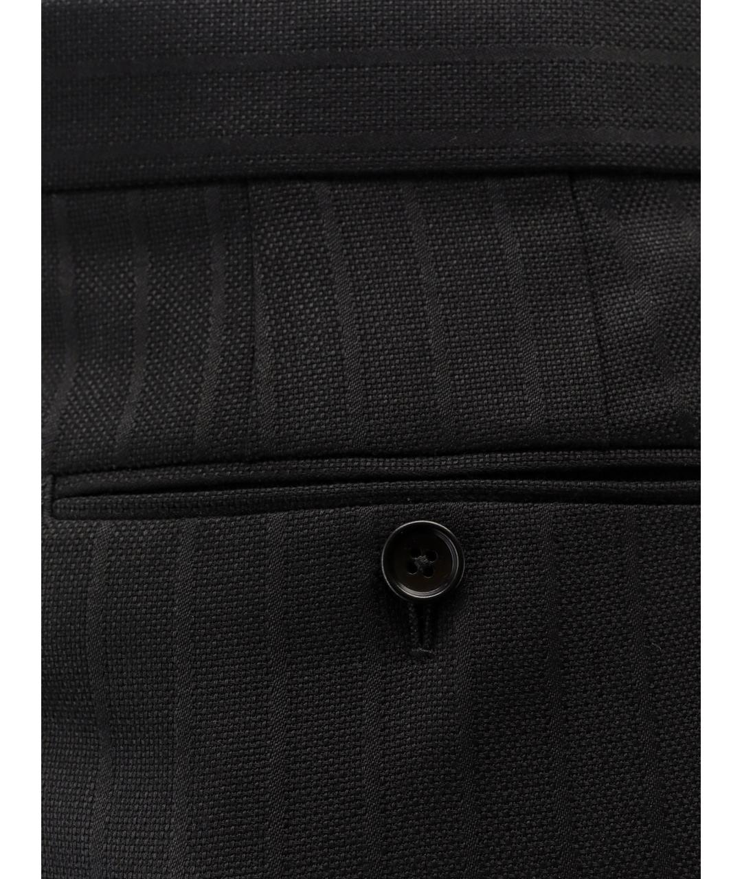 TOM FORD Черные шерстяные классические брюки, фото 3