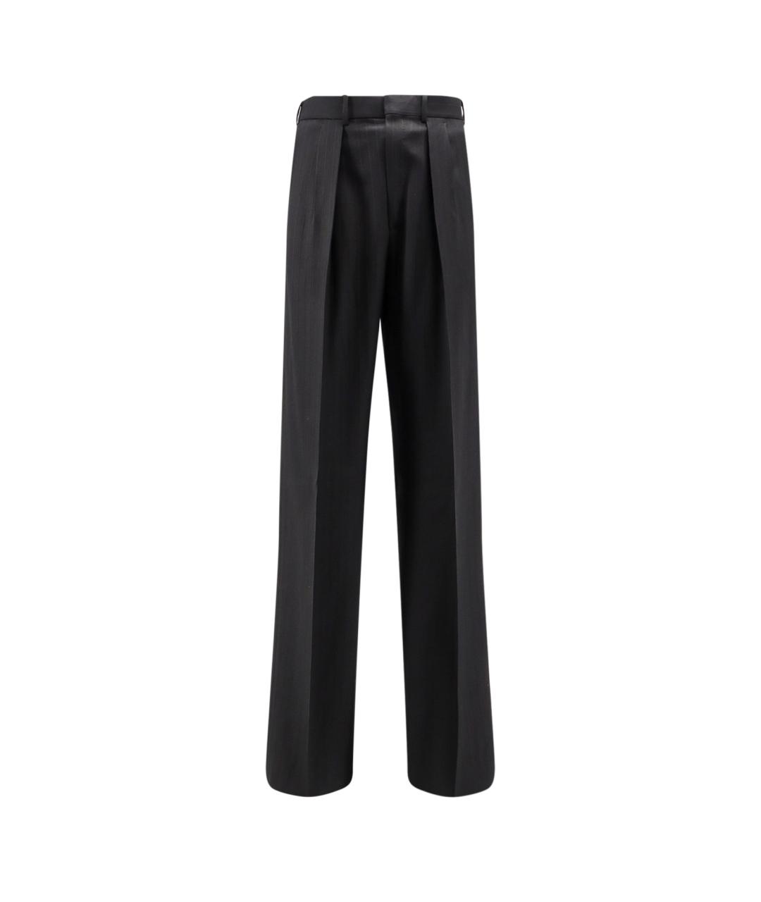 TOM FORD Черные шерстяные классические брюки, фото 1