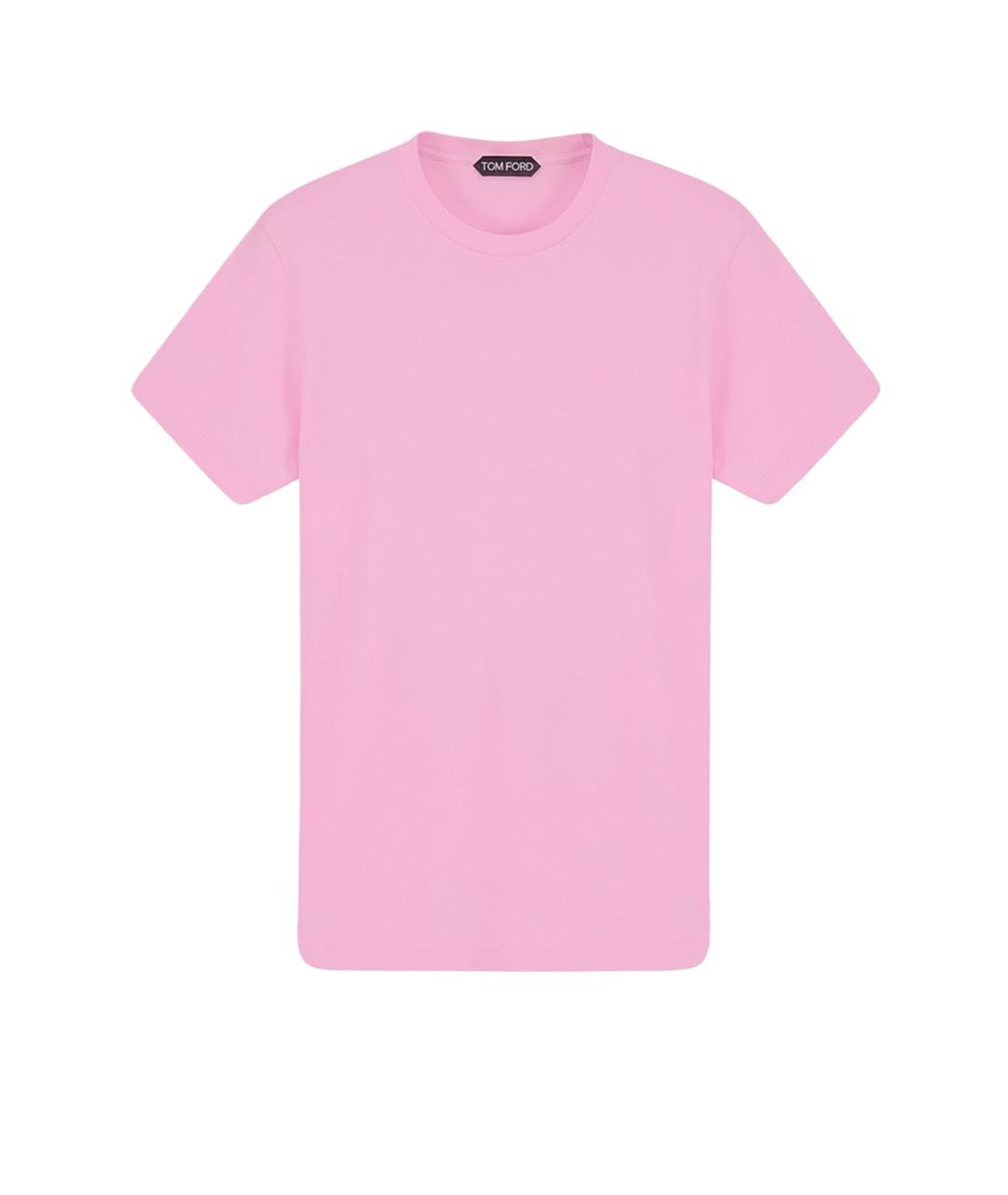 TOM FORD Розовая хлопковая футболка, фото 1