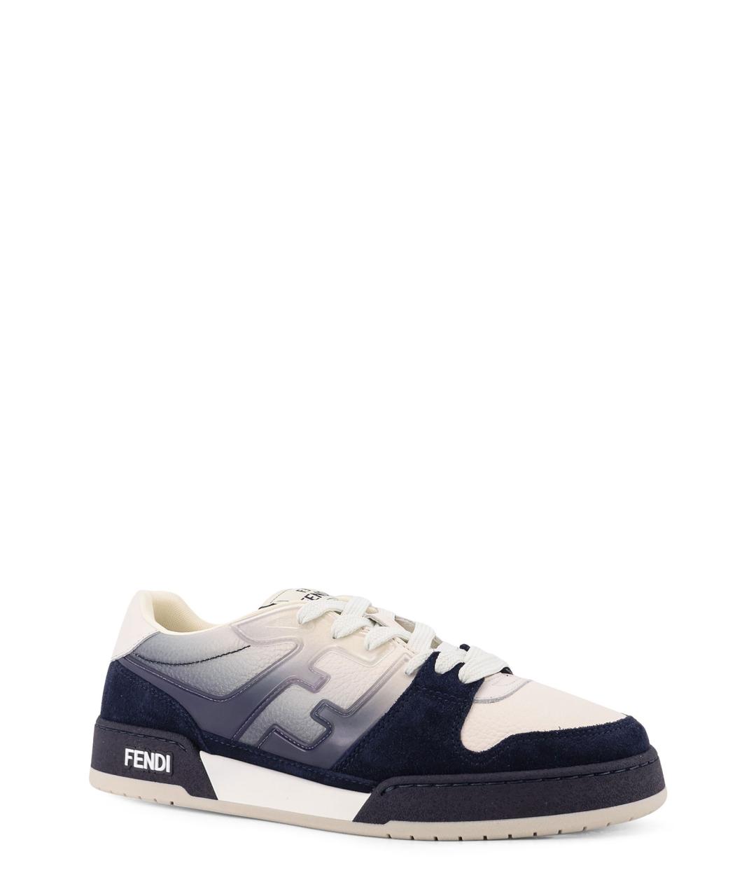 FENDI Мульти кожаные низкие кроссовки / кеды, фото 2