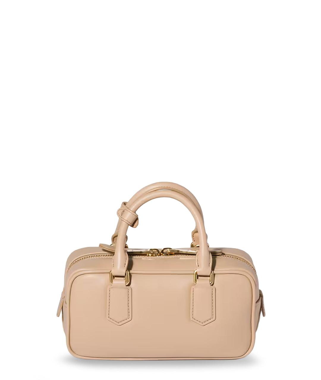 MIU MIU Бежевая кожаная сумка тоут, фото 2