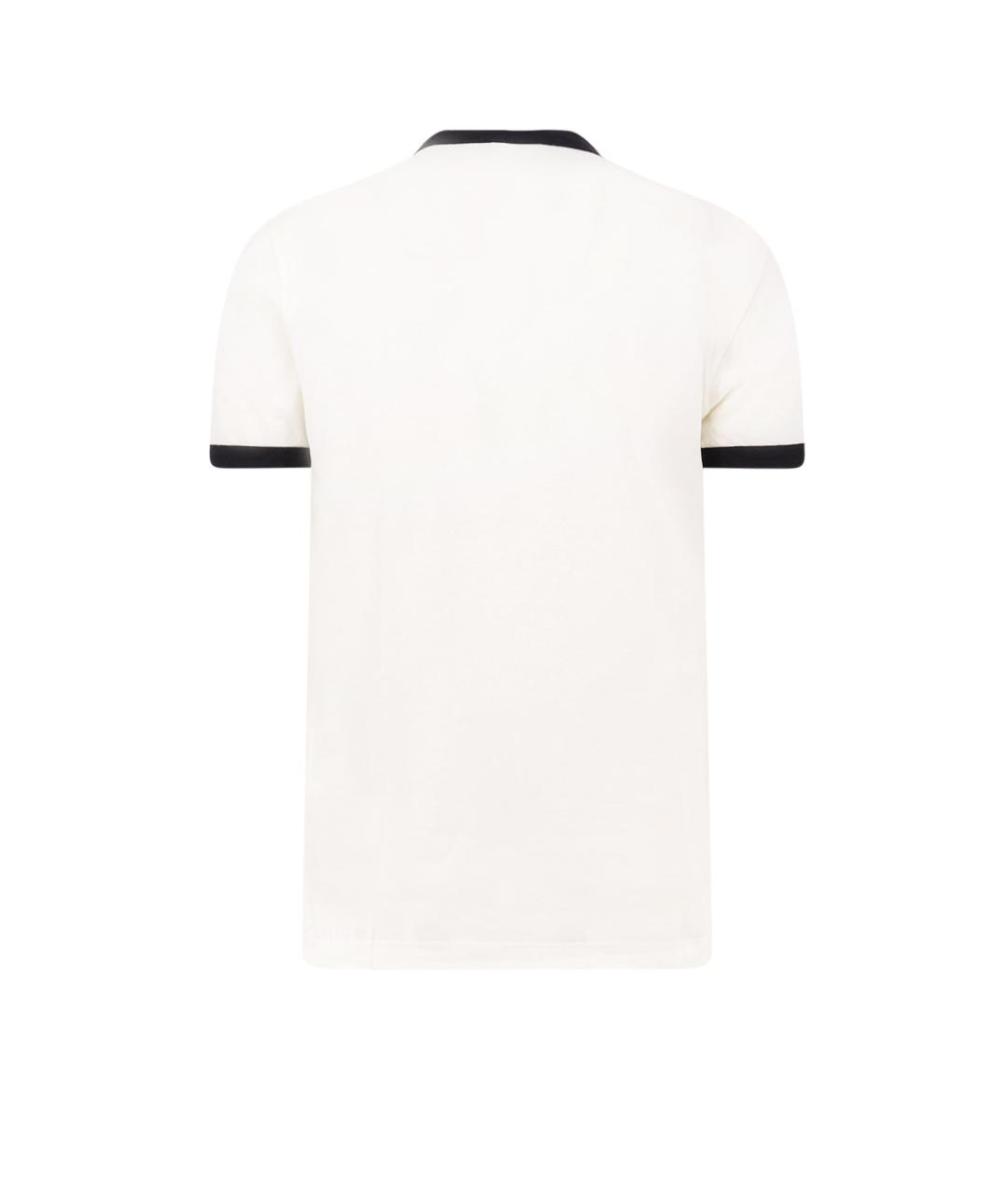 DOLCE&GABBANA Белая хлопковая футболка, фото 2