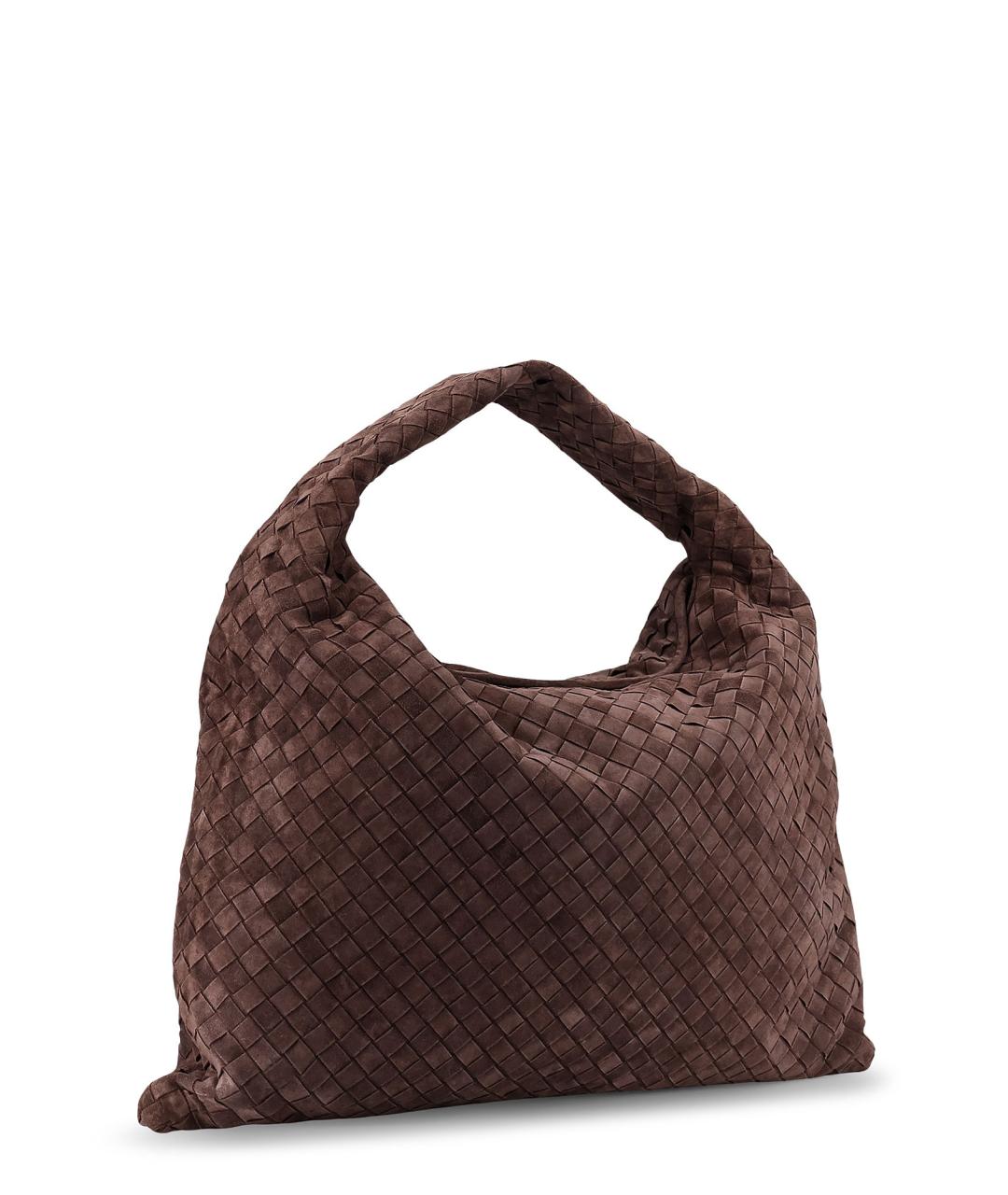 BOTTEGA VENETA Коричневая замшевая сумка через плечо, фото 3