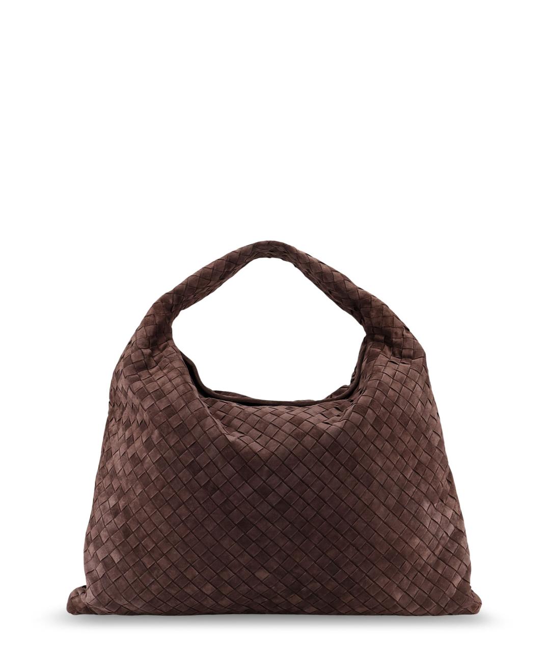 BOTTEGA VENETA Коричневая замшевая сумка через плечо, фото 1