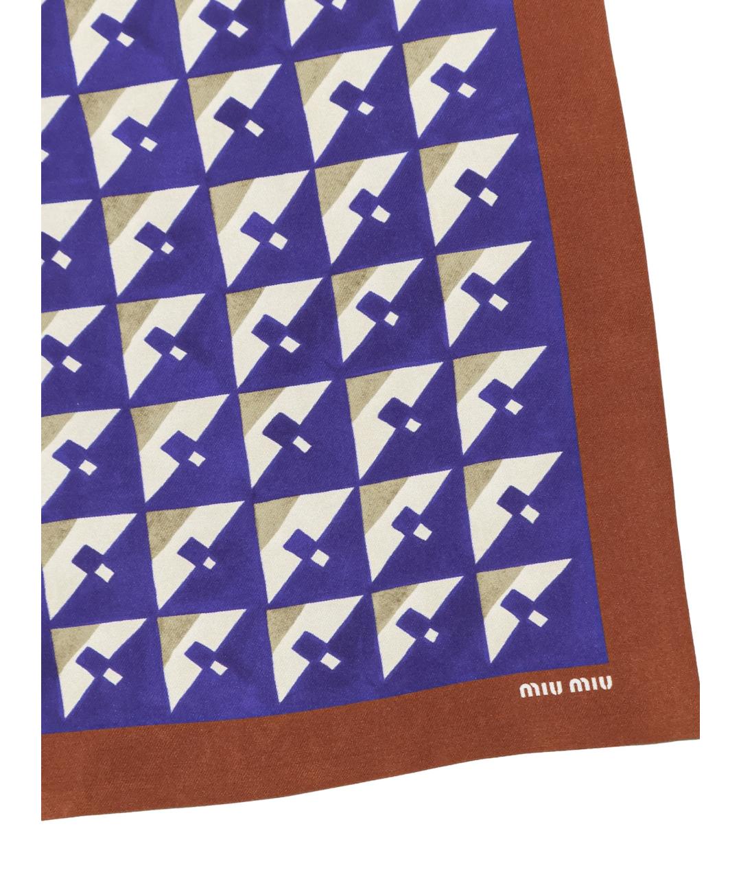 MIU MIU Мульти шелковый шарф, фото 2