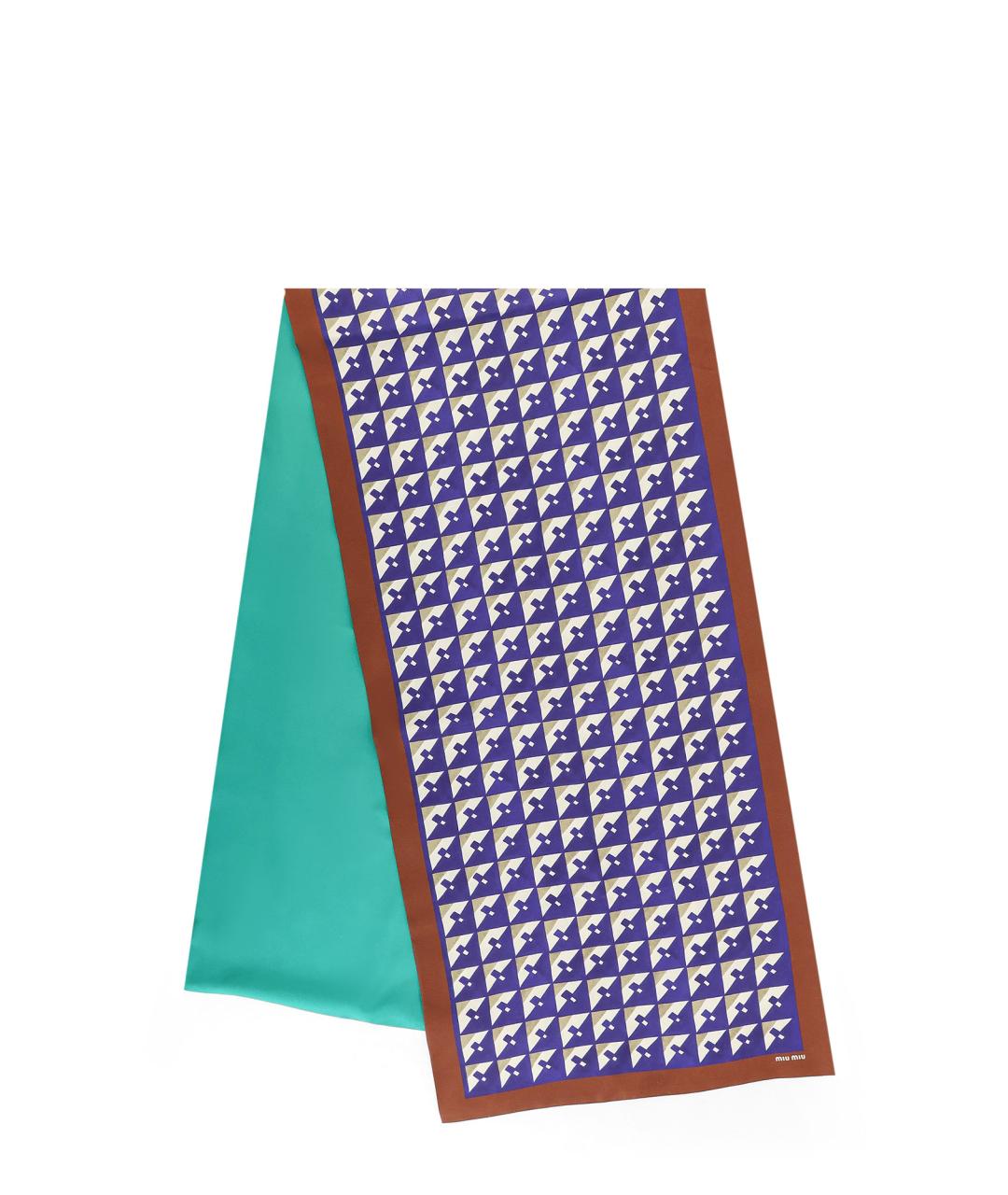 MIU MIU Мульти шелковый шарф, фото 1