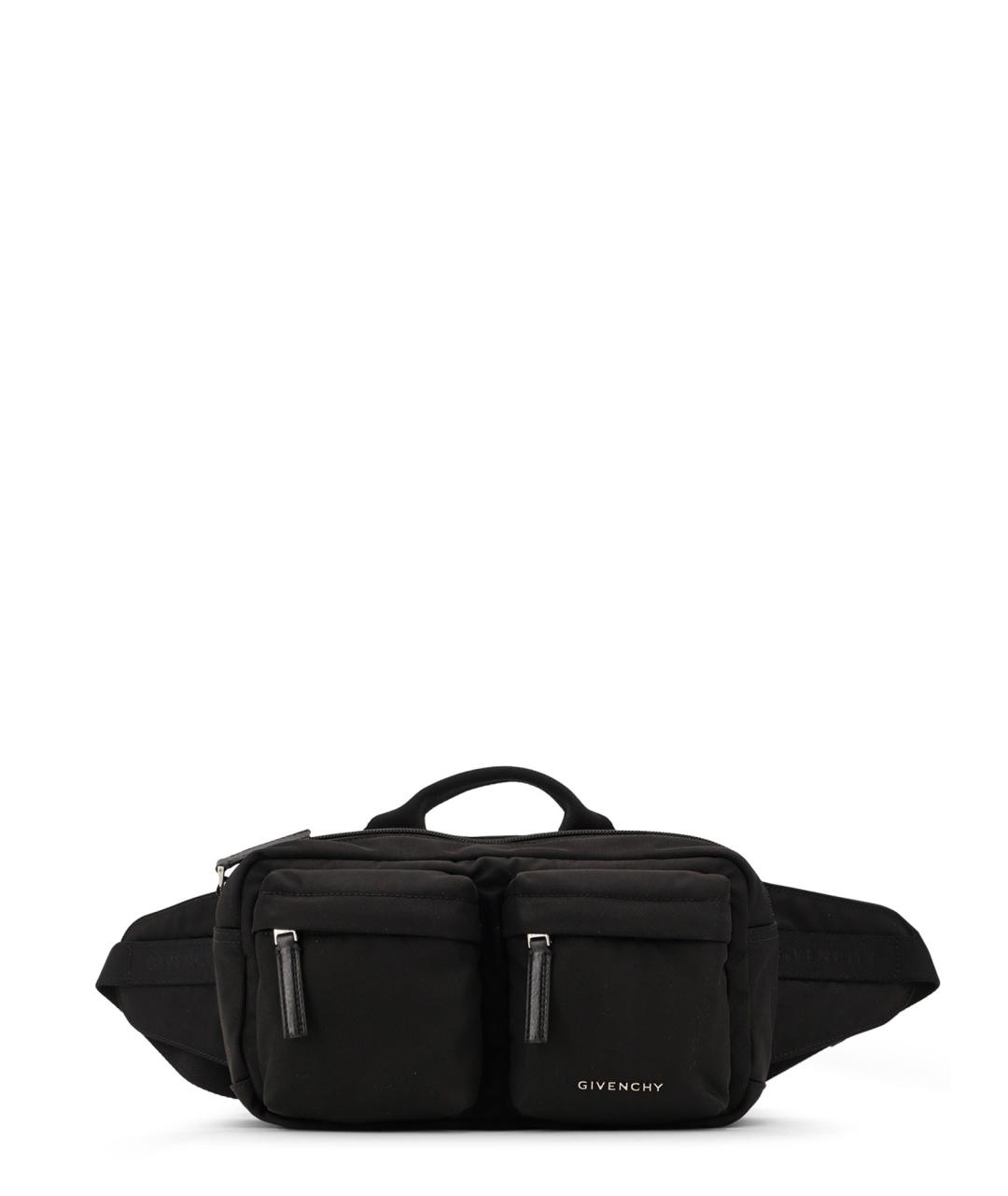 GIVENCHY Черная тканевая сумка на плечо, фото 1