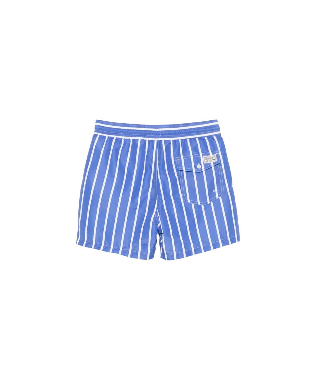 POLO RALPH LAUREN Синие синтетические шорты, фото 2