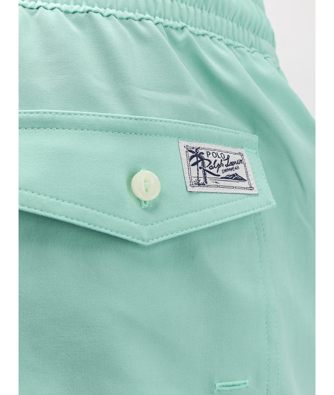 POLO RALPH LAUREN Зеленые полиамидовые шорты, фото 3