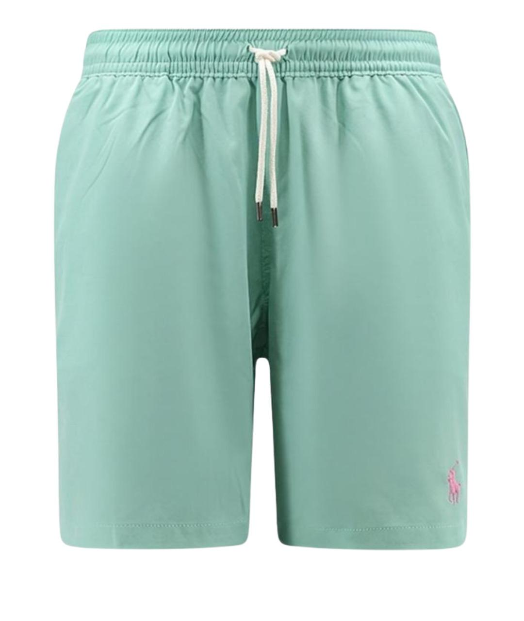 POLO RALPH LAUREN Зеленые полиамидовые шорты, фото 1