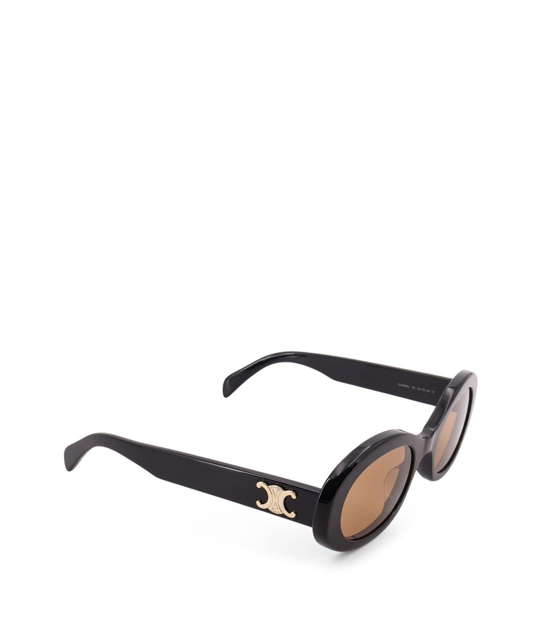 CELINE Черные пластиковые солнцезащитные очки, фото 1