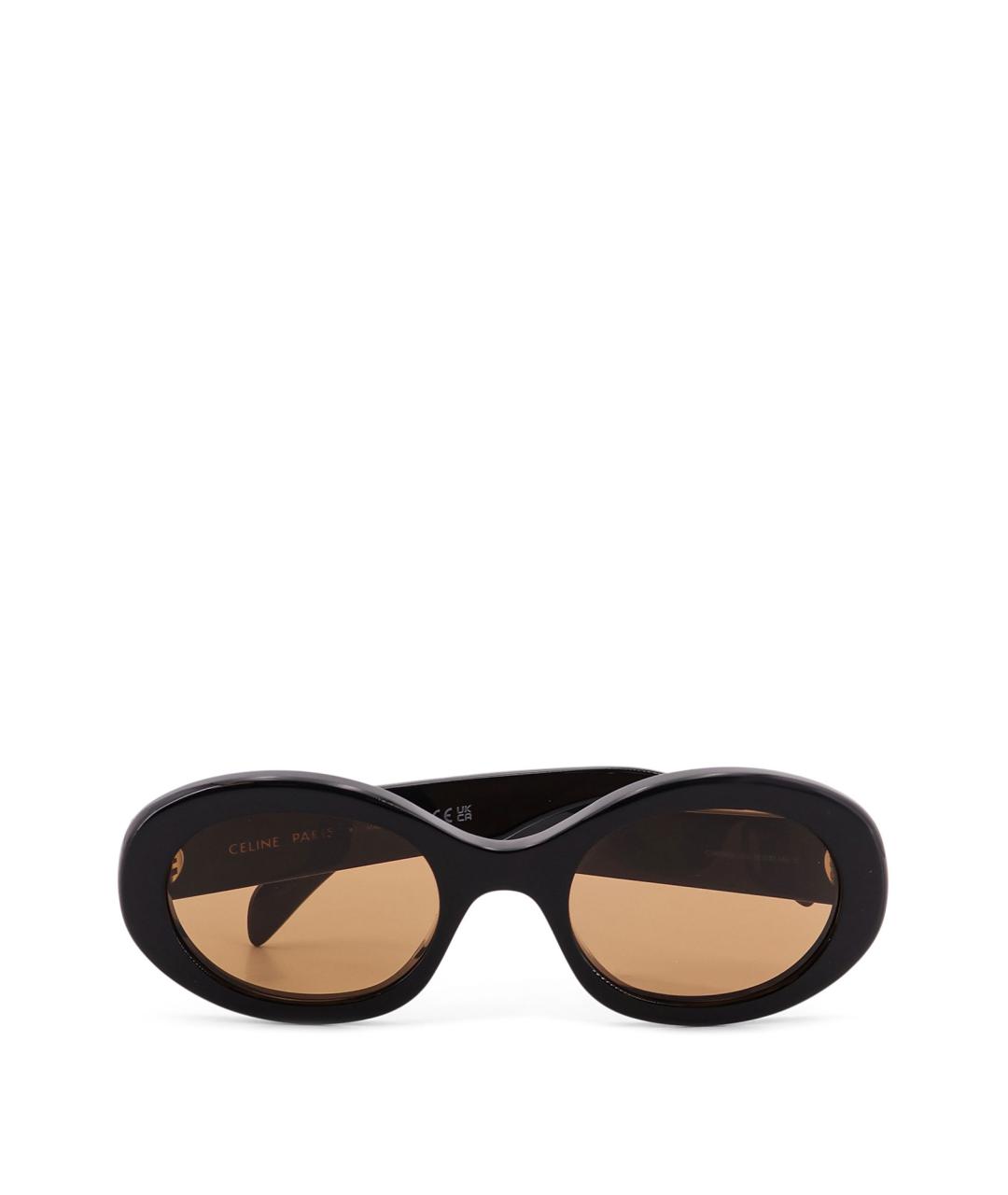 CELINE Черные пластиковые солнцезащитные очки, фото 2
