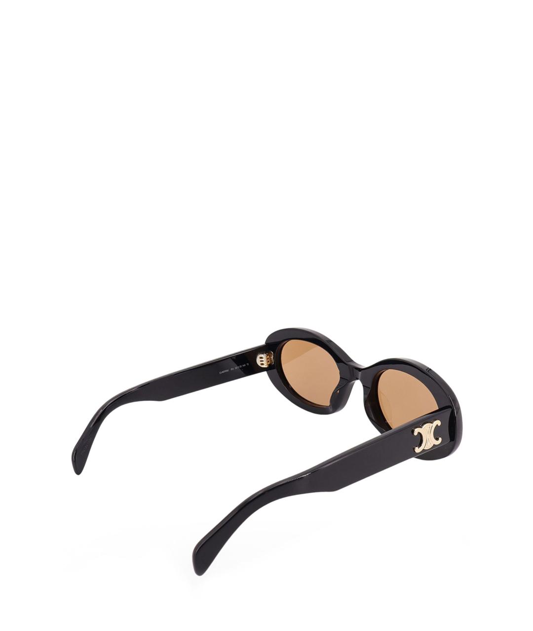 CELINE Черные пластиковые солнцезащитные очки, фото 3