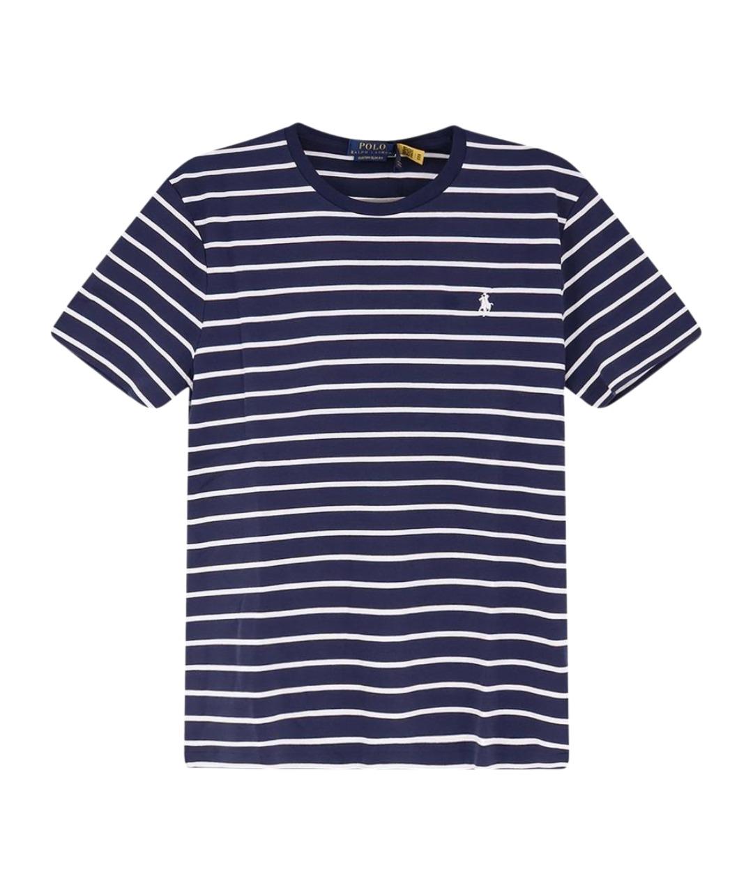 POLO RALPH LAUREN Синяя хлопковая футболка, фото 1