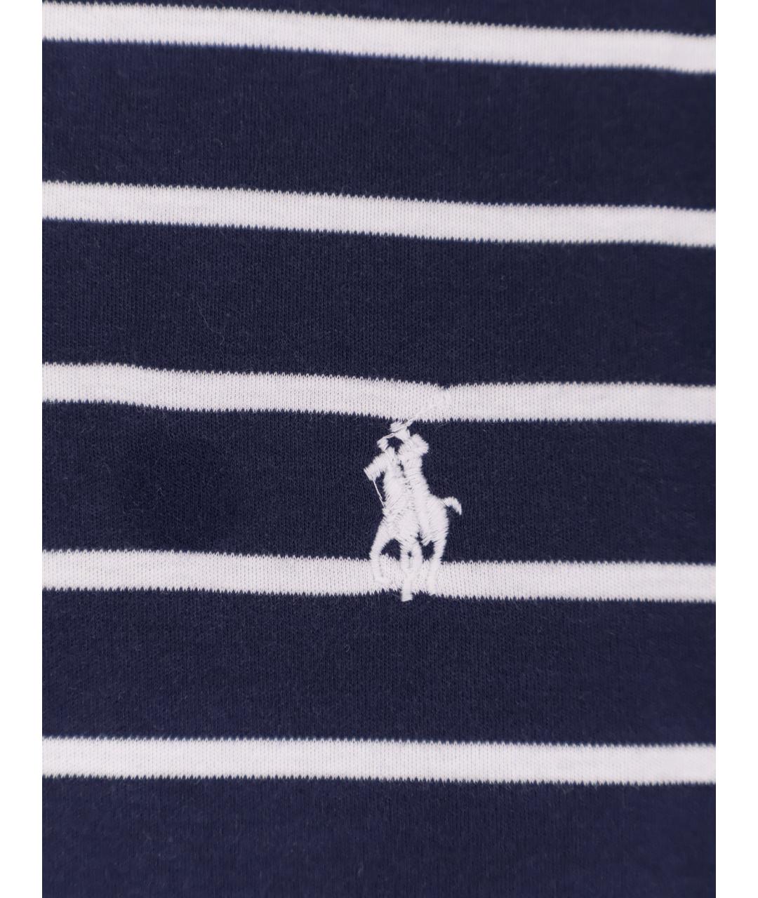 POLO RALPH LAUREN Синяя хлопковая футболка, фото 3