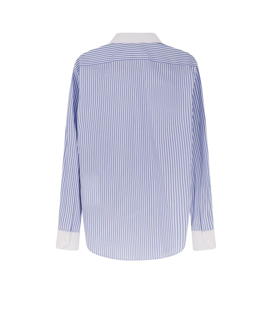 CELINE Голубая хлопковая кэжуал рубашка, фото 2