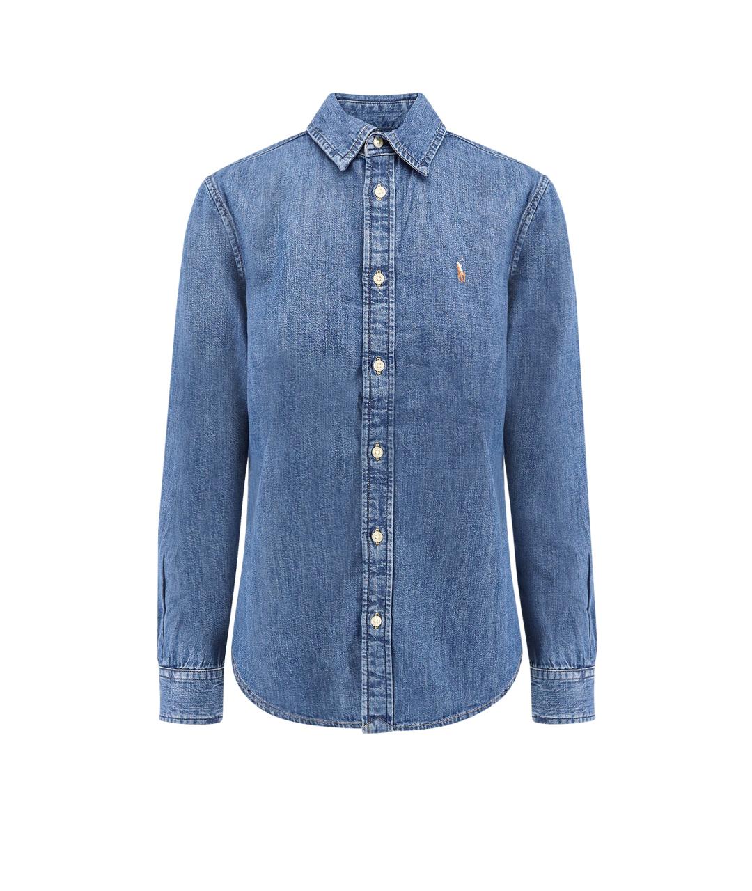 POLO RALPH LAUREN Синяя хлопковая кэжуал рубашка, фото 1