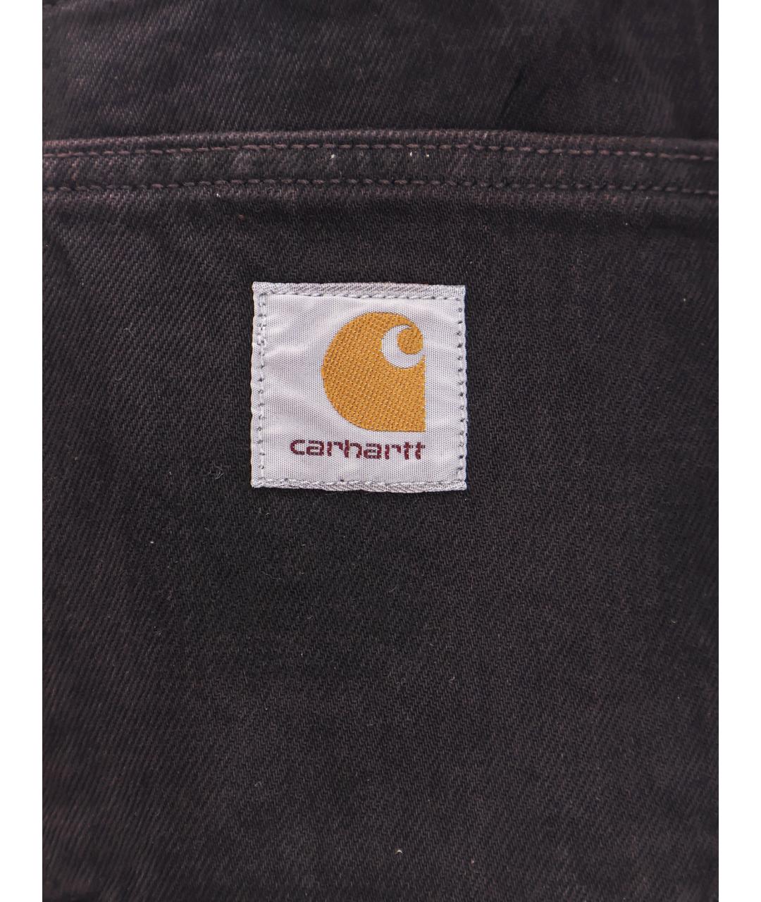 CARHARTT WIP Черные хлопковые повседневные брюки, фото 3
