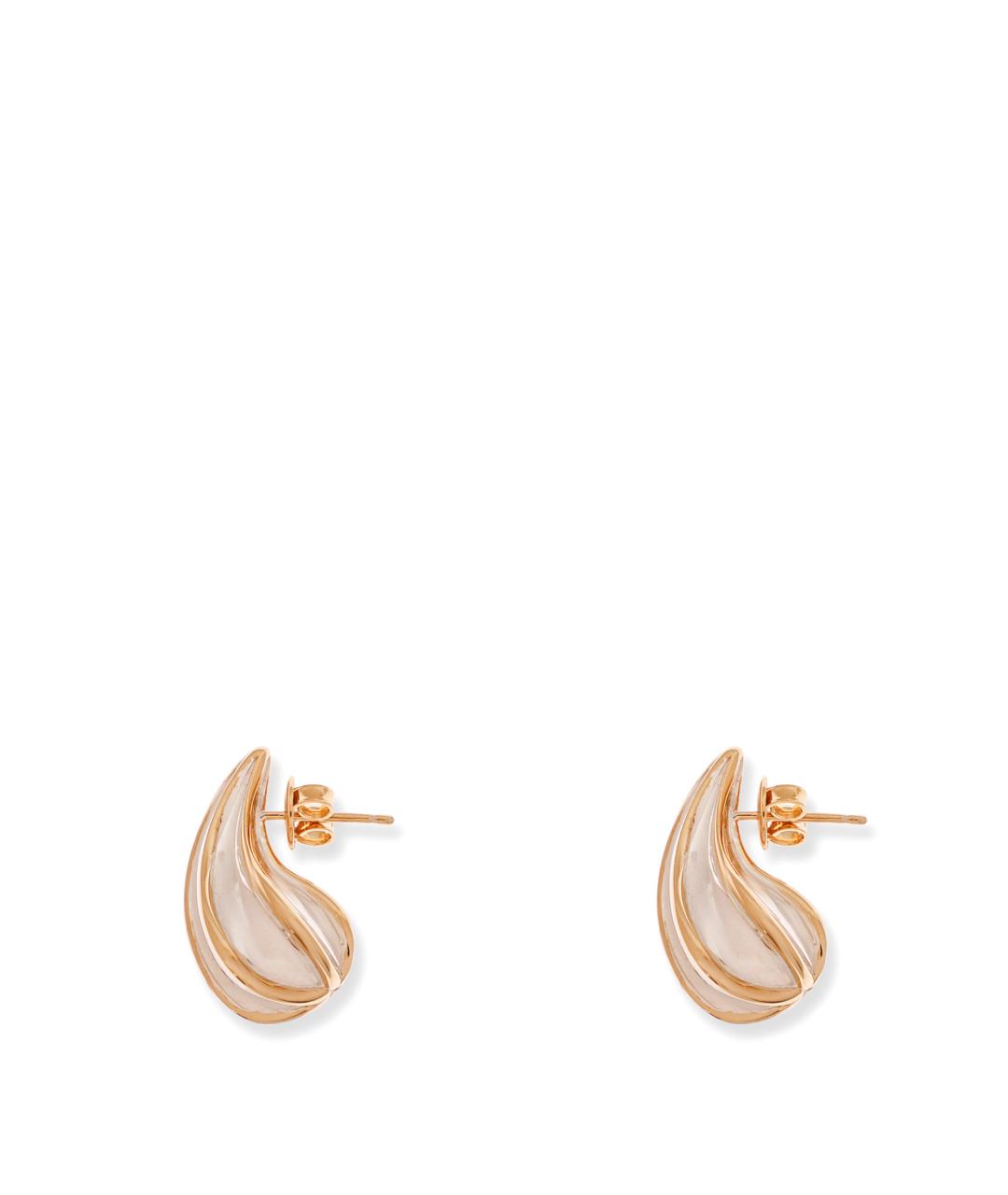 BOTTEGA VENETA Золотые серебряные серьги, фото 1