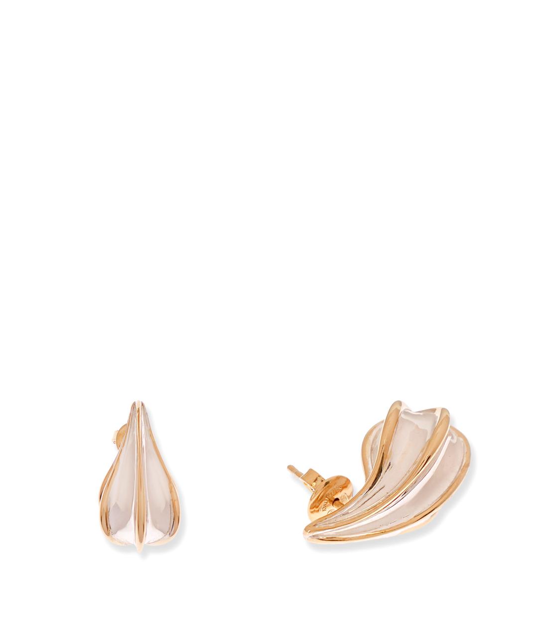 BOTTEGA VENETA Золотые серебряные серьги, фото 2