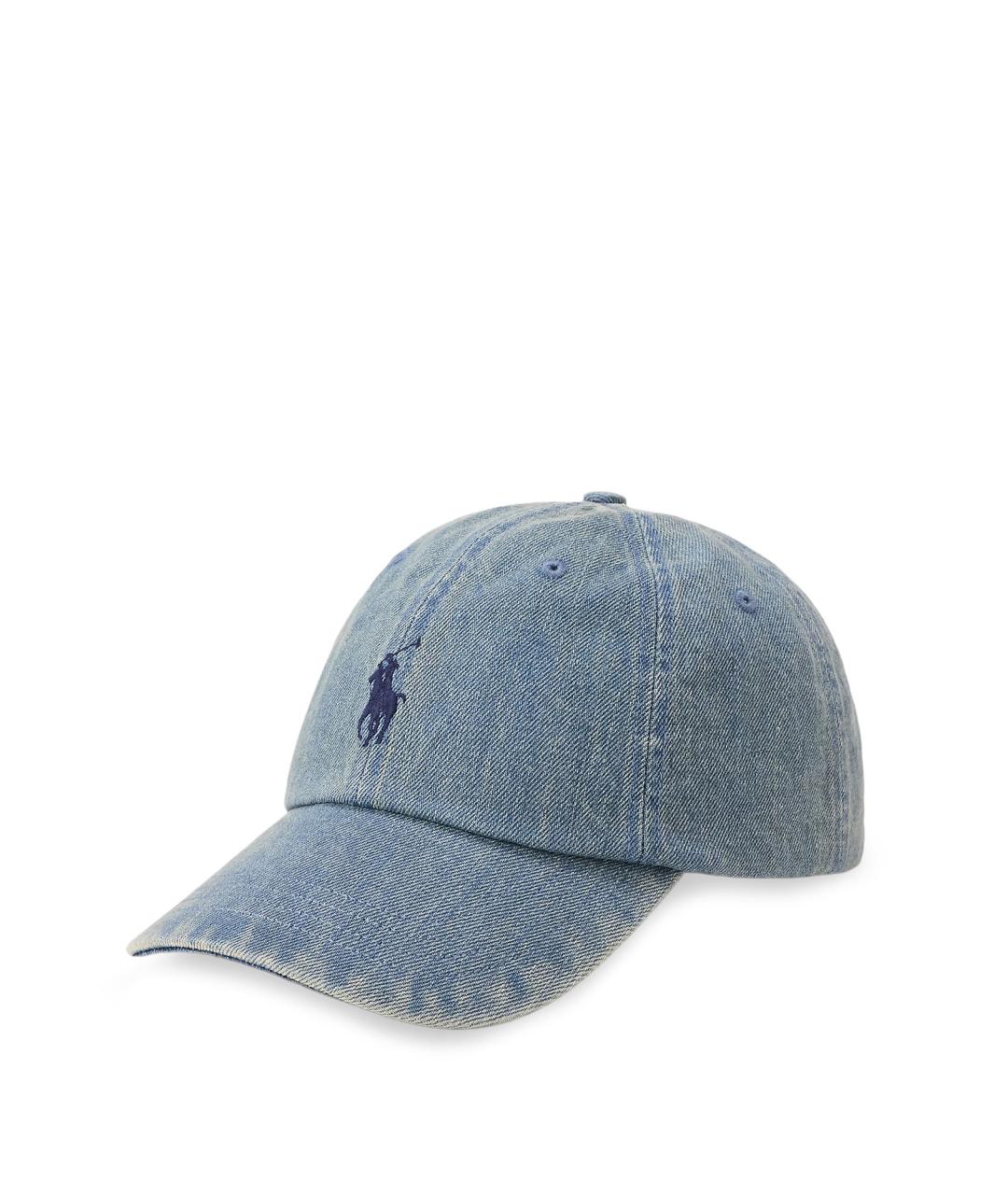 POLO RALPH LAUREN Голубая хлопковая кепка/бейсболка, фото 2