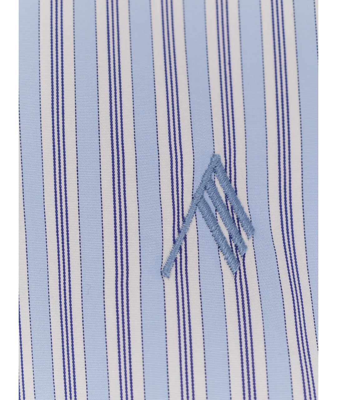 THE ATTICO Голубая хлопковая рубашка, фото 3