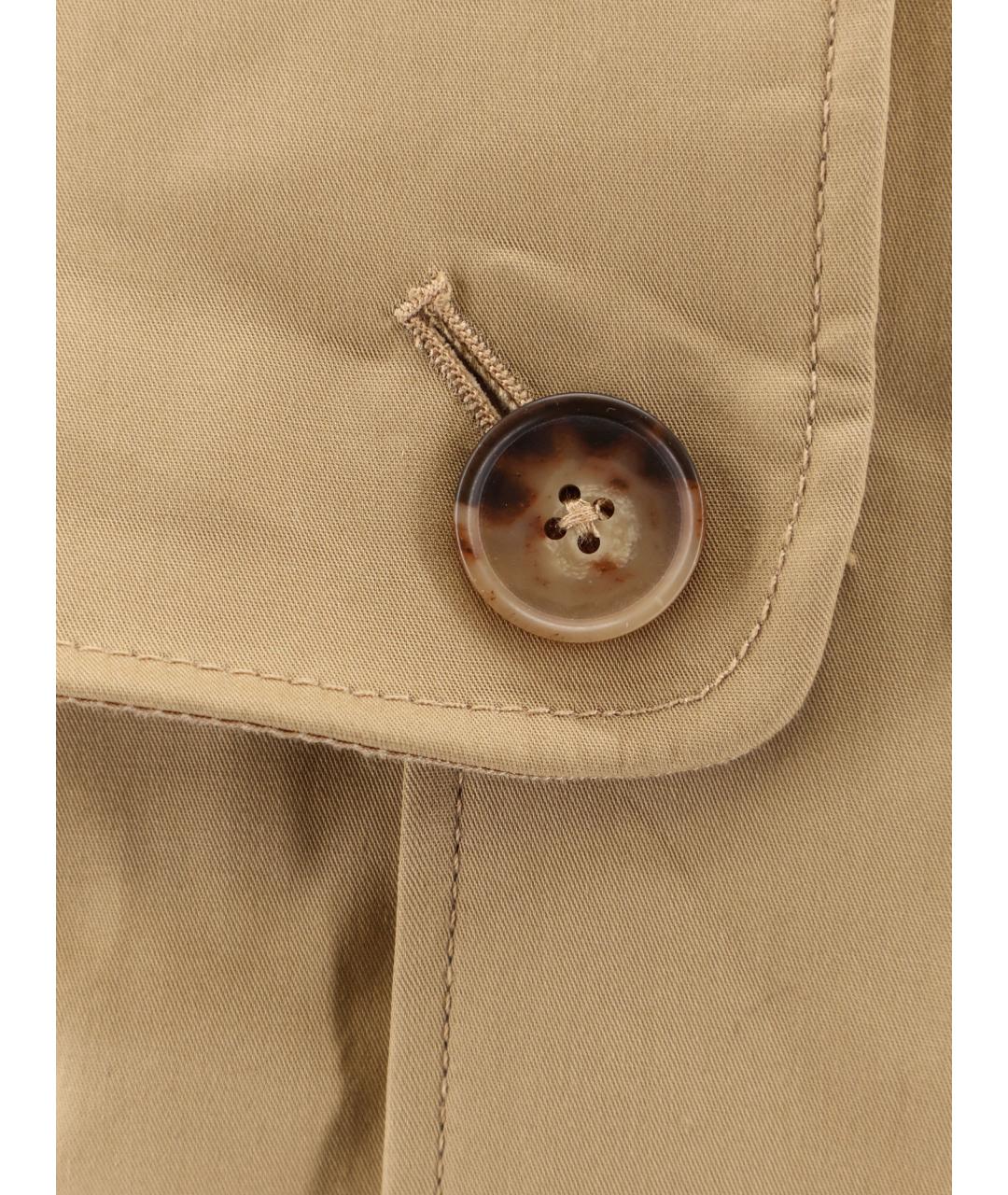 POLO RALPH LAUREN Бежевый хлопковый тренч/плащ, фото 3